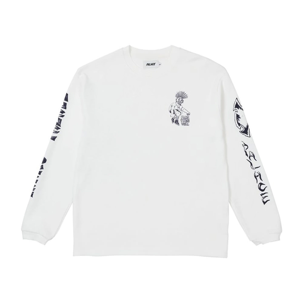 Palace Lotties Thermal Skull Longsleeve WhitePalace Lotties