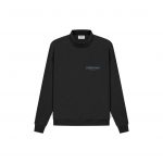 FEAR OF GOD ESSENTIALS Mock Neck Sweater Black/Stretch Limo