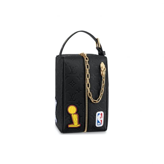 Louis Vuitton x NBA Hero Jacket Leather Cloackroom Dopp Kit Monogram Black in Leather with Gold-tone