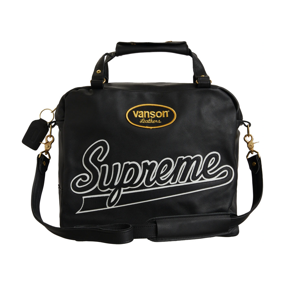 Supreme Vanson Leathers Spider Web Bag BlackSupreme Vanson