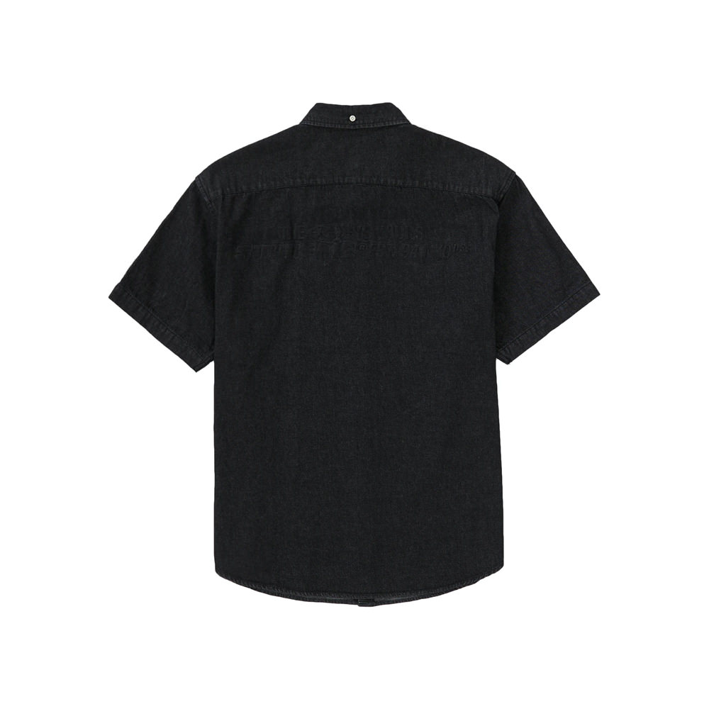 Supreme Embossed Denim S/S Shirt BlackSupreme Embossed Denim S/S