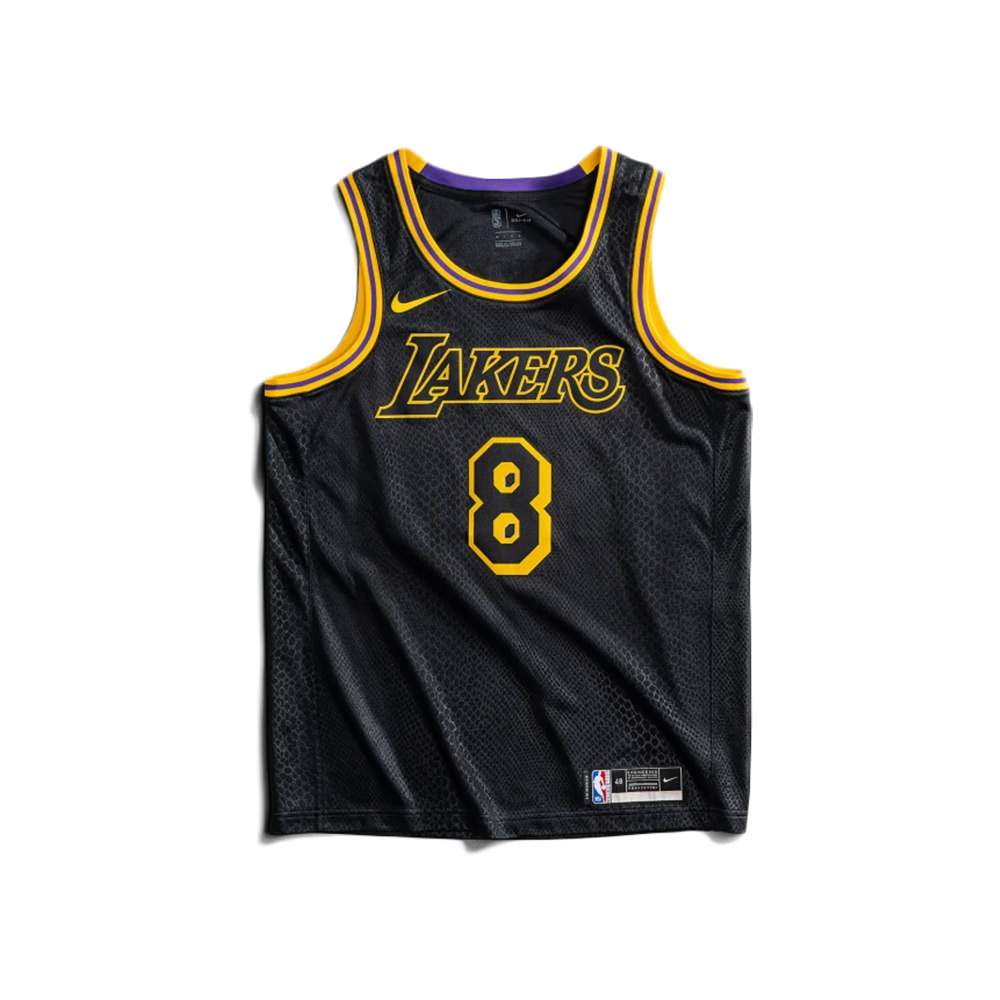 Nike Los Angeles Lakers Kobe Bryant Black Mamba City Edition Swingman Jersey  Black/GoldNike Los Angeles Lakers Kobe Bryant Black Mamba City Edition  Swingman Jersey Black/Gold - OFour