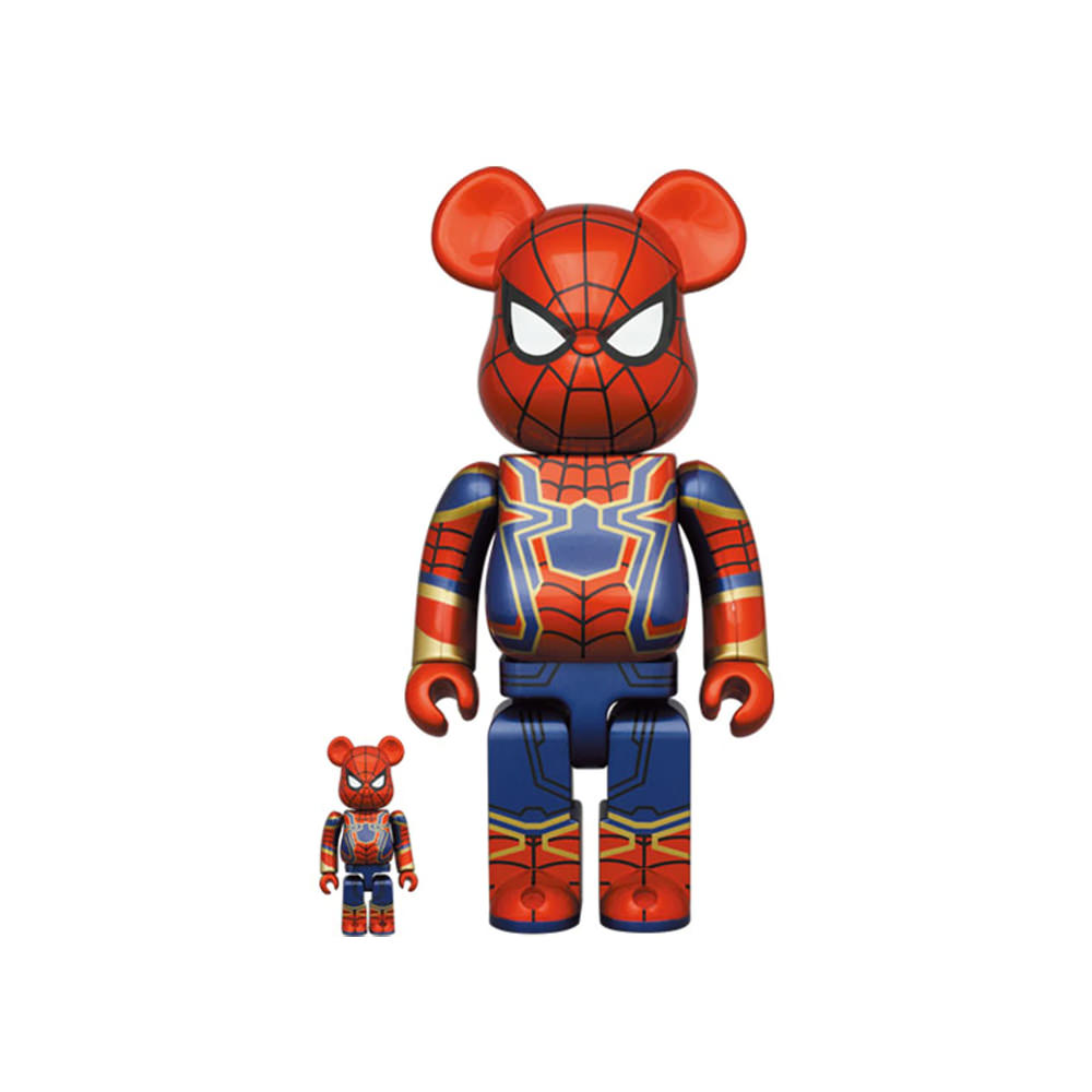 Bearbrick Iron Spider 100% & 400% Set