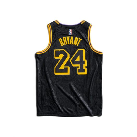Nike Los Angeles Lakers Kobe Bryant Black Mamba City Edition Swingman Jersey Black/Gold