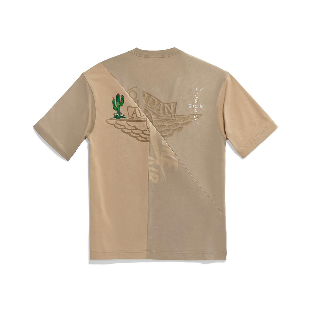 Travis Scott Cactus Jack White T-Shirt Brown Logo Mens Size XL