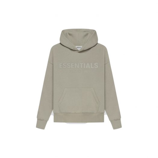 FEAR OF GOD ESSENTIALS Kids Pull-Over Hoodie Moss/Goat