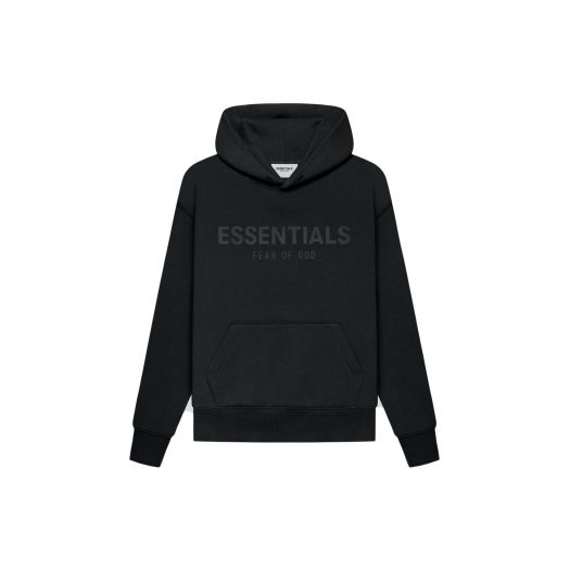 FEAR OF GOD ESSENTIALS Kids Pull-Over Hoodie Black/Stretch Limo
