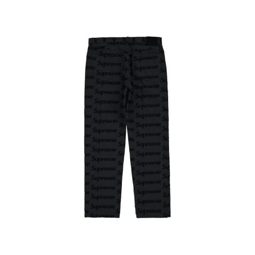 Supreme Frayed Logos Regular Jean Black