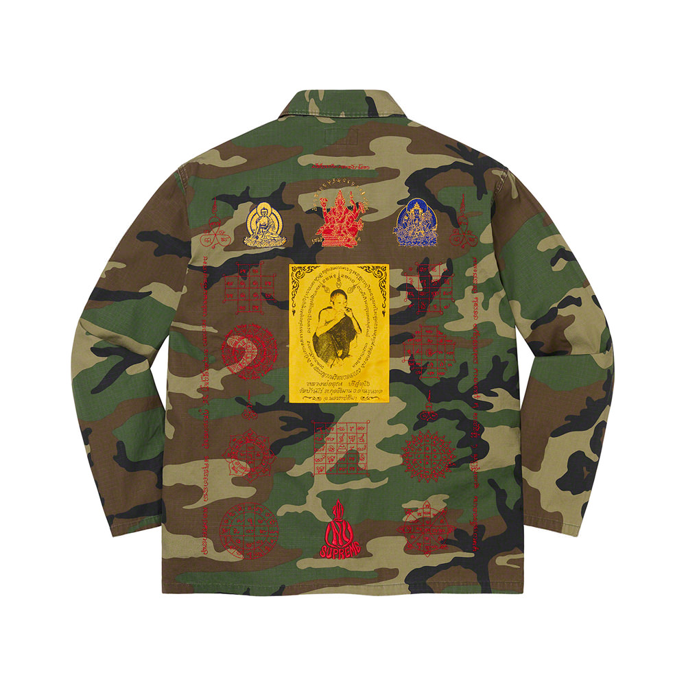 Supreme Blessings Ripstop Shirt Woodland CamoSupreme Blessings