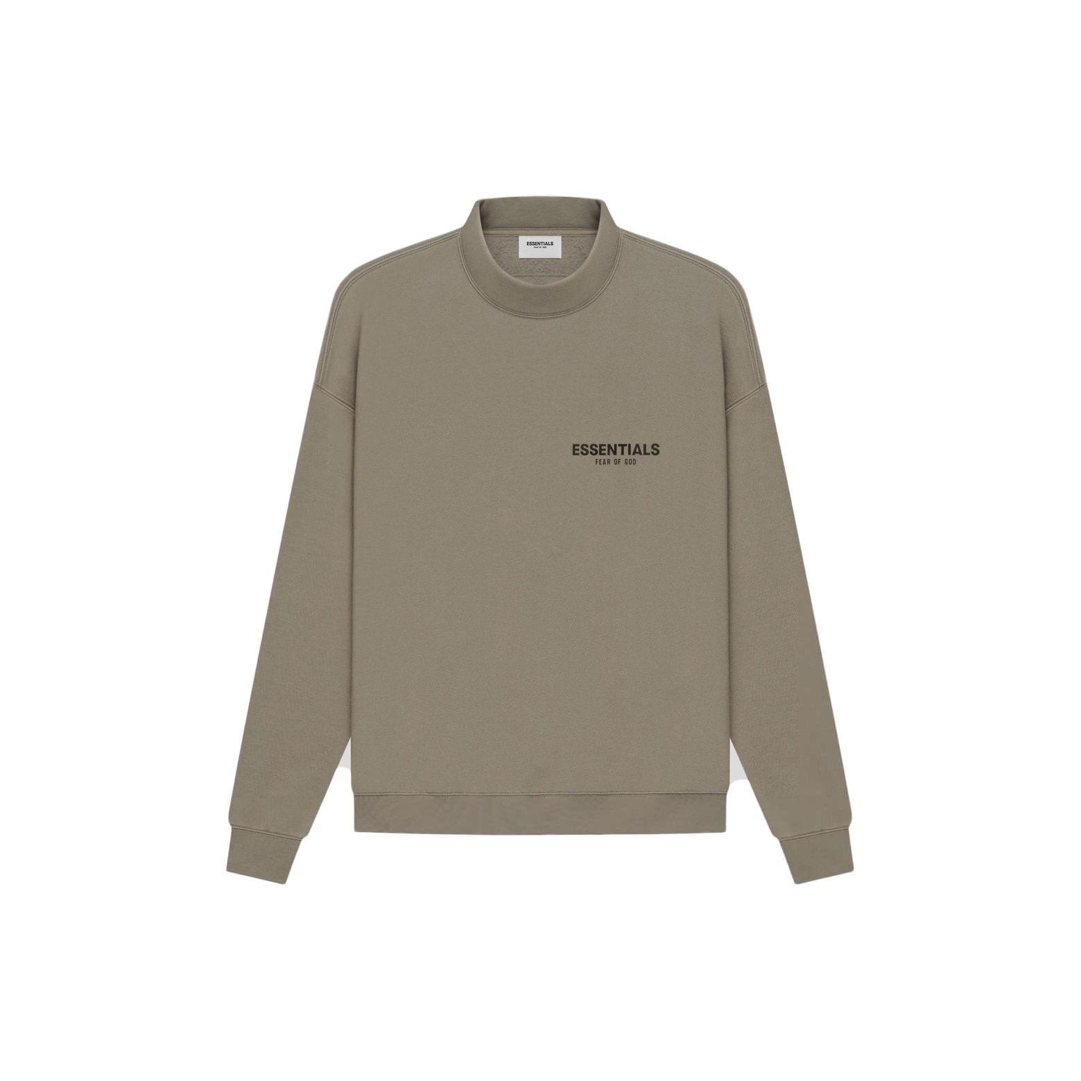 FEAR OF GOD ESSENTIALS Mock Neck Sweater TaupeFEAR OF GOD ESSENTIALS ...