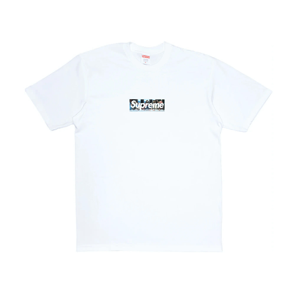 white supreme shirt box logo