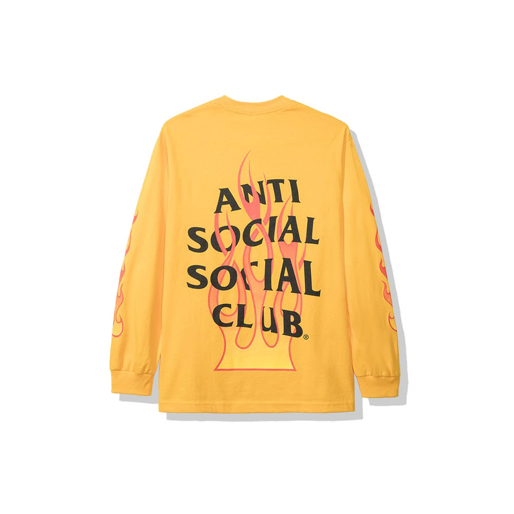 Anti Social Social Club Firebird Long Sleeve Tee (FW19) Yellow