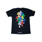 Chrome Hearts Multi Color Cross Cemetery T-Shirt Black