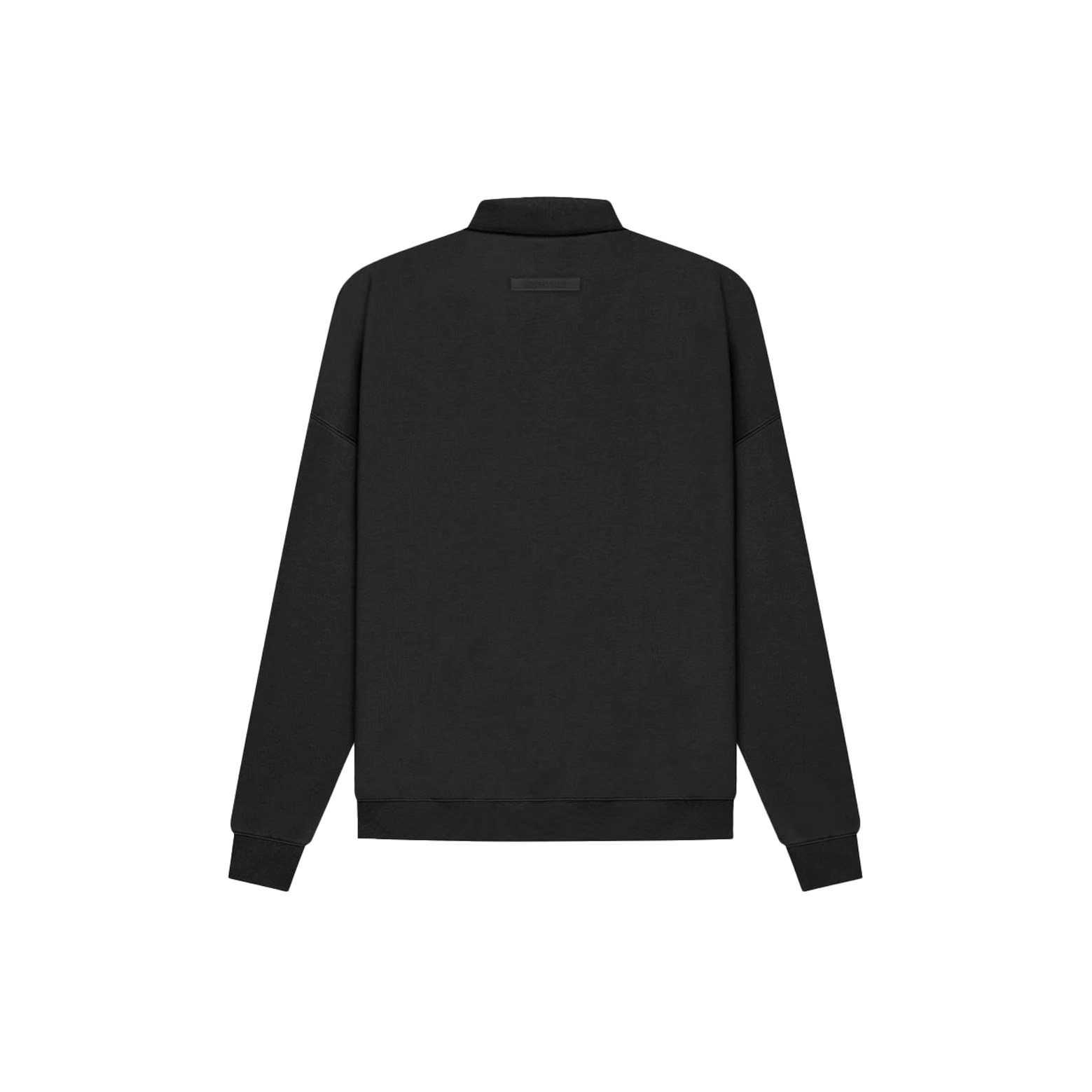 FEAR OF GOD ESSENTIALS Long Sleeve French Terry Polo BlackFEAR OF GOD ...