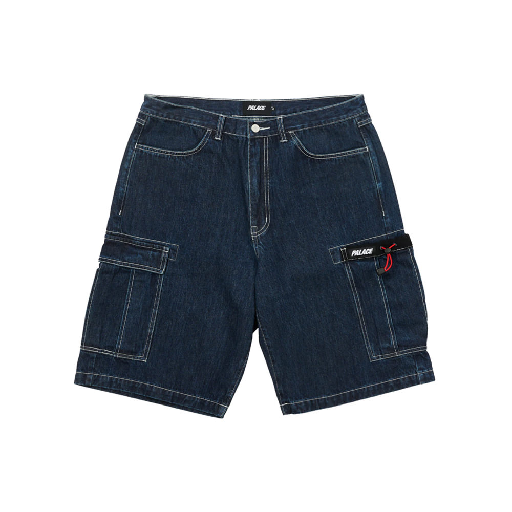 Palace Drawcord Pocket Denim Shorts Indigo