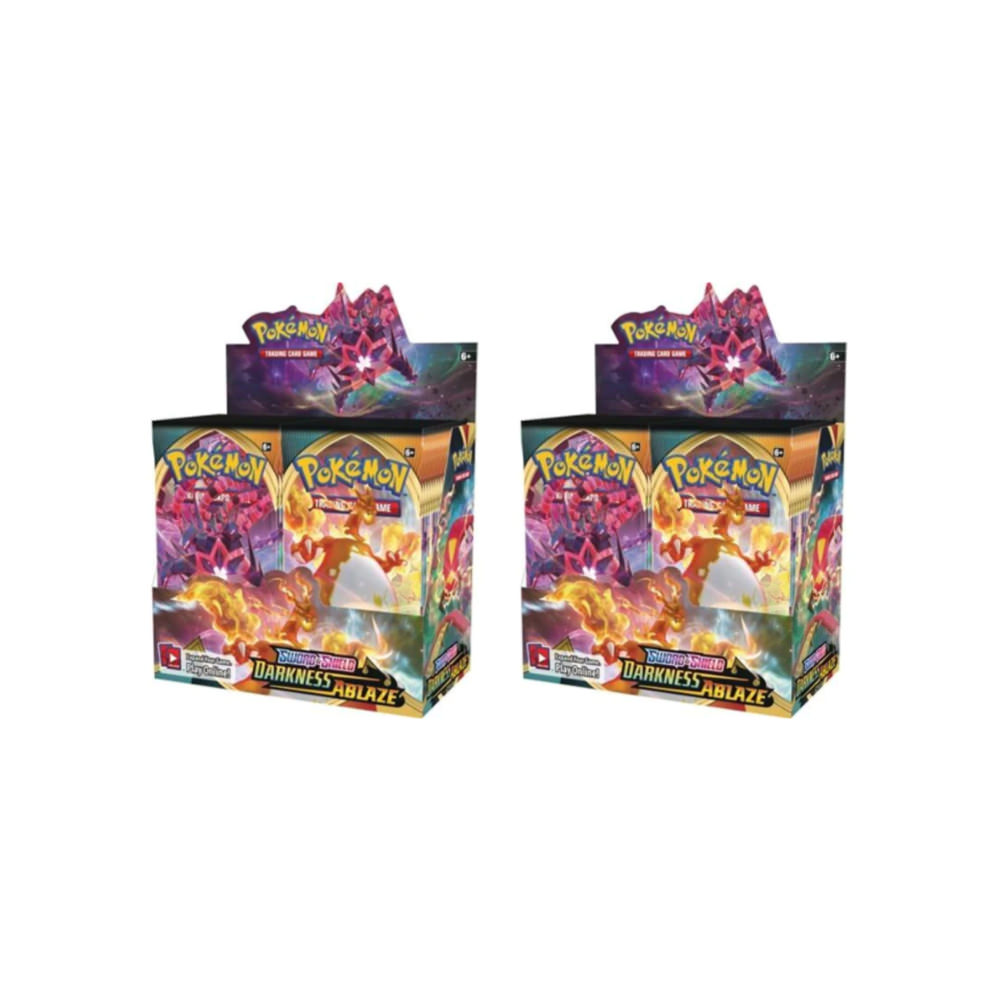 Pokemon Sword and Shield Darkness Ablaze Booster Pack 2x Packs for sale online 