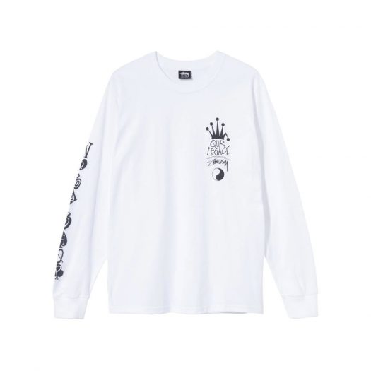 Stussy x Our Legacy Crown L/S Tee White