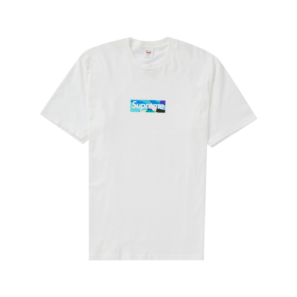 Supreme Emilio Pucci Box Logo Tee White/Blue