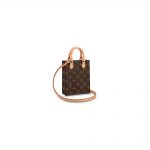 Louis Vuitton Petit Sac Plat Monogram Brown in Coated Canvas with Gold-tone