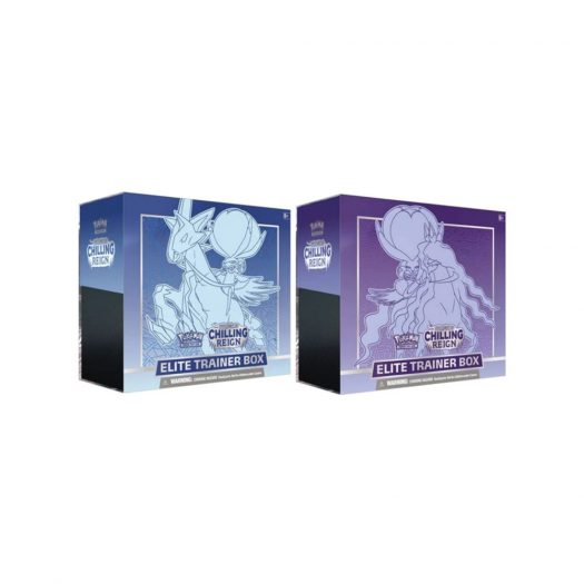 Pokémon TCG Sword & Shield Chilling Reign Elite Trainer Box Ice Rider Calyrex/Shadow Rider Calyrex 2x Bundle