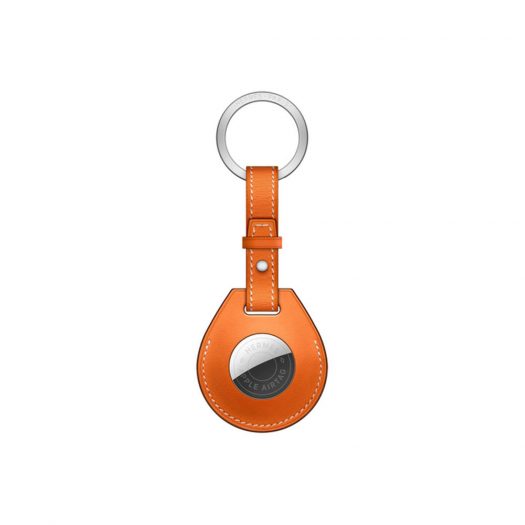 Apple AirTag Hermes Key Ring Orange