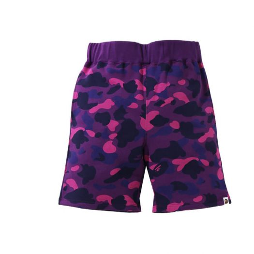 Bape Color Camo Sweat Shorts Purple (Ss21)
