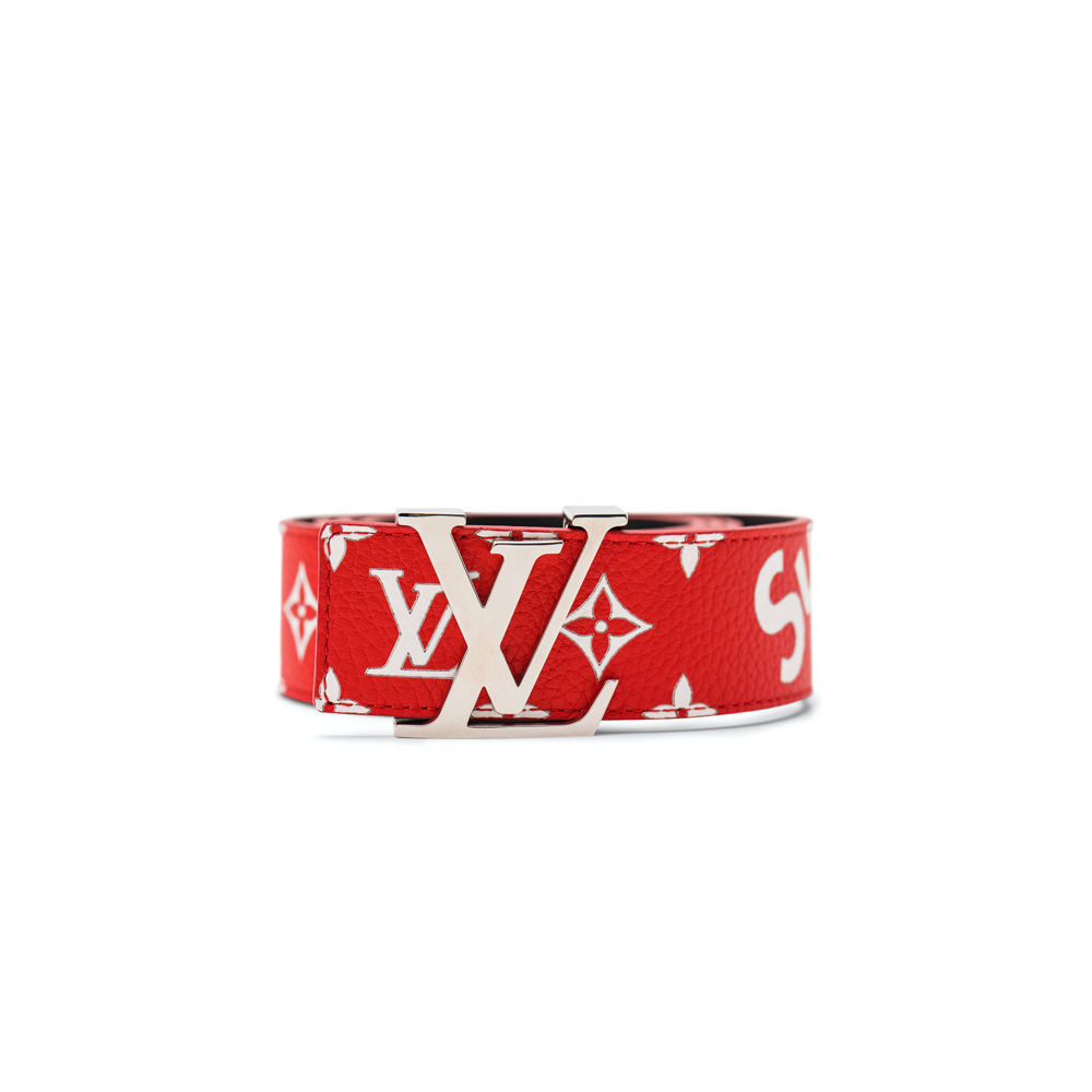 Louis Vuitton x Supreme Initiales Belt 40 MM Monogram Red - DE