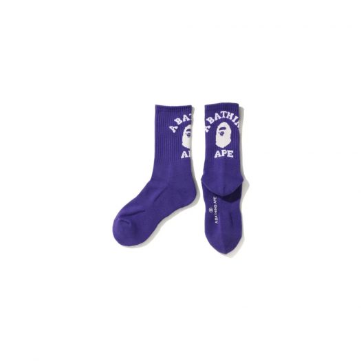 Bape College Socks (Ss20) Purple