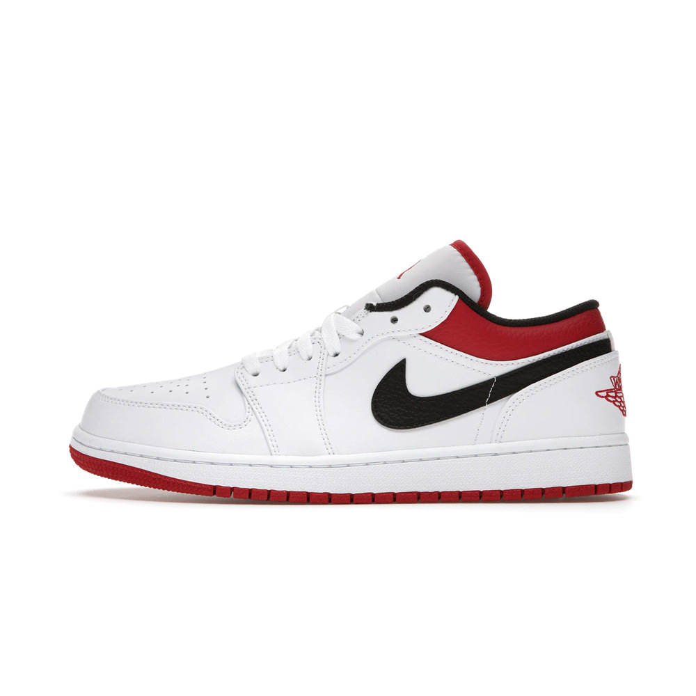 Jordan 1 Low White University Red Black