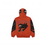 Supreme Panther Zip Up Hooded Sweatshirt Burnt Orange