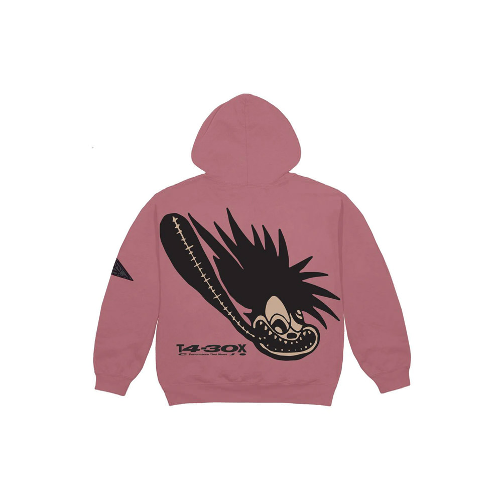 Travis Scott Cactus Jack For Fragment Pink Sunrise T-shirt Washed Black 