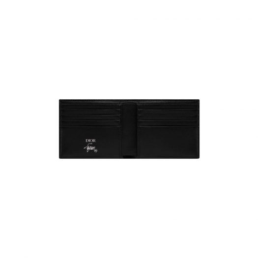 Dior And Shawn Wallet (8 Card Slot) Black in Grained Calfskin