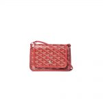 Goyard Plumet Wallet Clutch Goyardine Red in Coated Canvas/Leather with Silver-tone