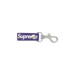 Supreme Leather Key Loop Purple