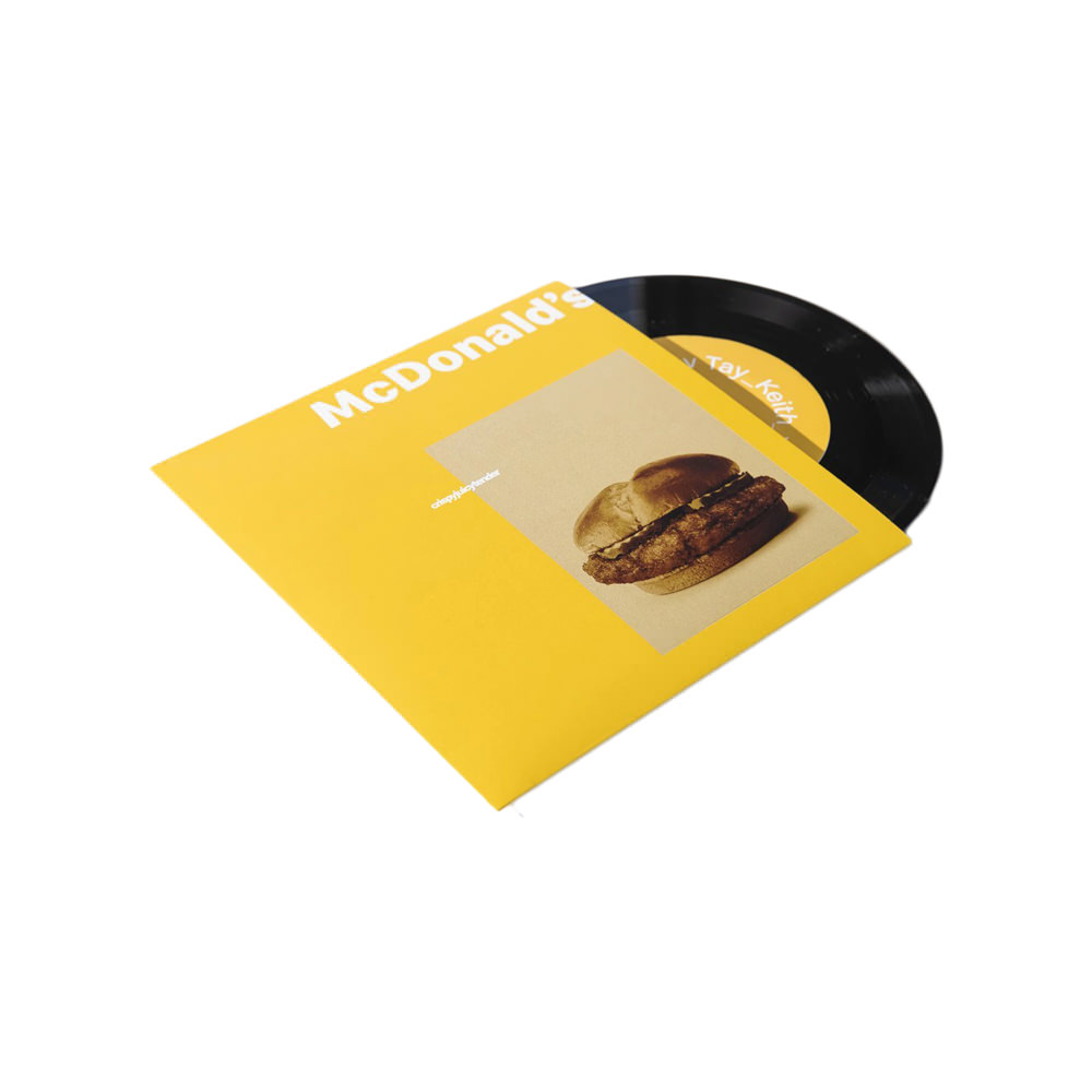McDonald’s Crispy Chicken Sandwich Chkn Drop Tay Keith Vinyl Record 7″