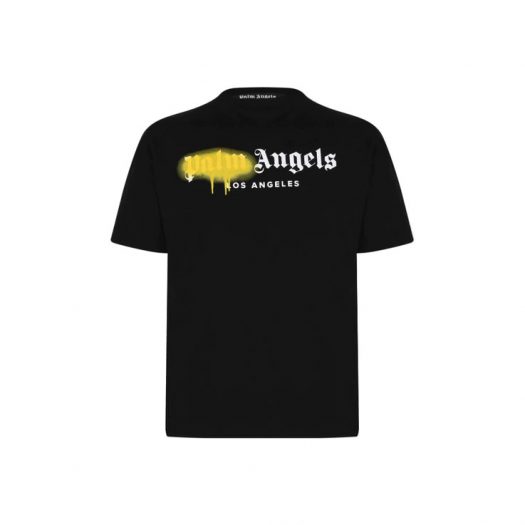 Palm Angels LA Sprayed Logo T-Shirt Black