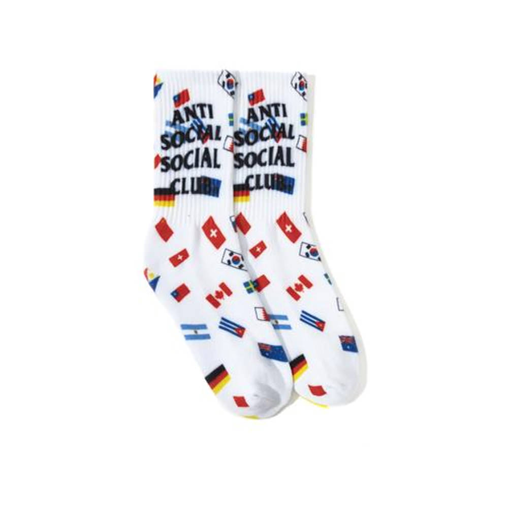Anti Social Social Club Business Socks White