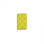 Louis Vuitton Pocket Organizer Monogram Bahia Yellow in Taiga Leather/Coated Canvas with Silver-tone