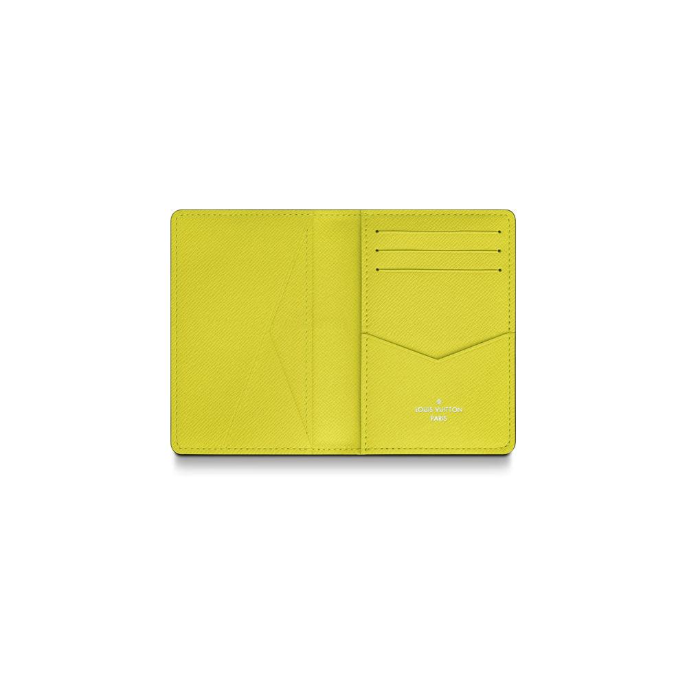 LOUIS VUITTON Taigarama Pocket Organizer NM Yellow 1241844