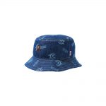 Bape Shark Pattern Denim (W) Bucket Hat Indigo