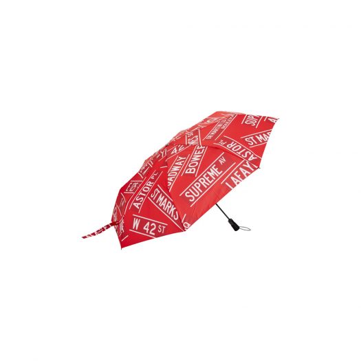 Supreme ShedRain Street Signs Umbrella Red