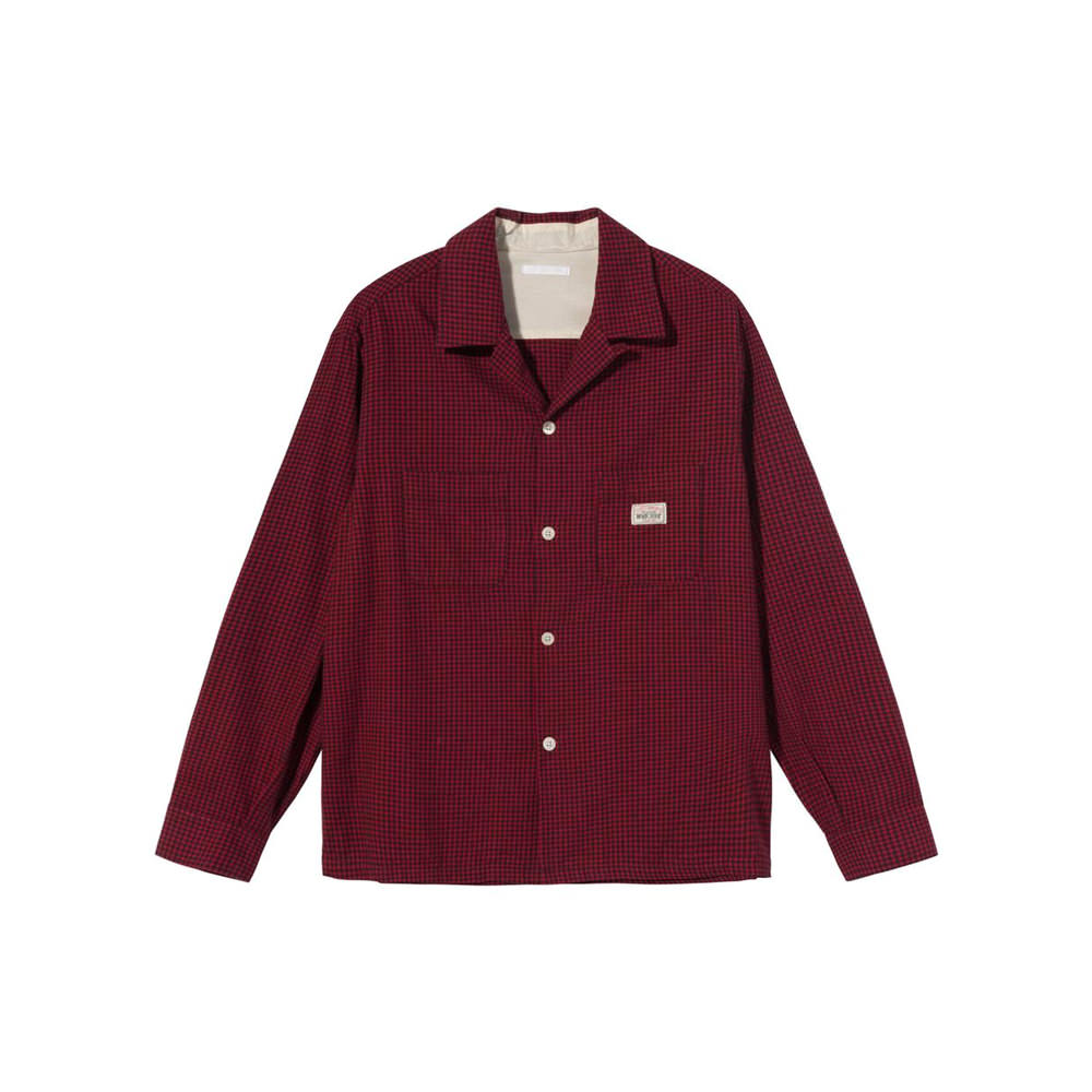 Stussy x OUR LEGACY Check Shirt Red-