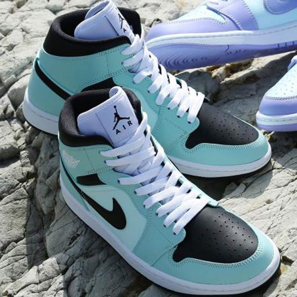 aqua colored jordans