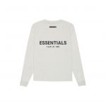 FEAR OF GOD ESSENTIALS Long Sleeve T-Shirt Light Heather Oatmealv