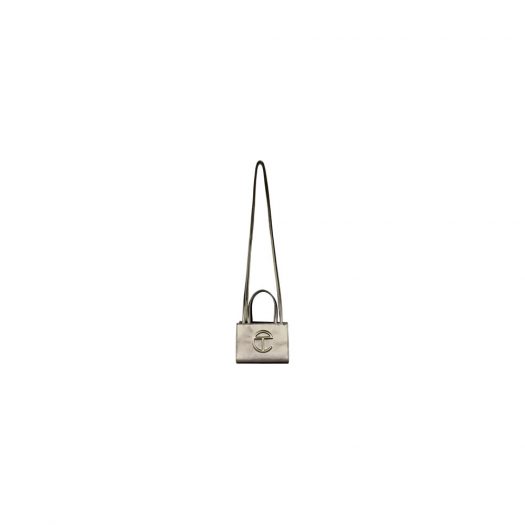 Telfar Shopping Bag Small Bronze in Vegan Leather with Silver-tone