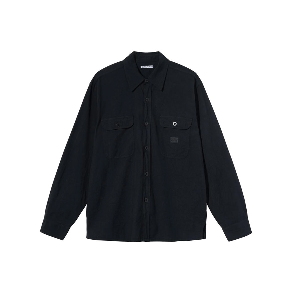 Stussy x Our Legacy Country Shirt Overdyed Black ChambrayStussy x Our ...