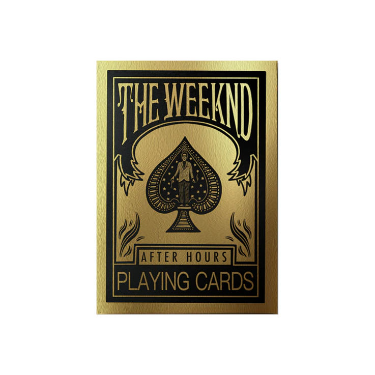 The Weeknd After Hours Playing Cards Gold