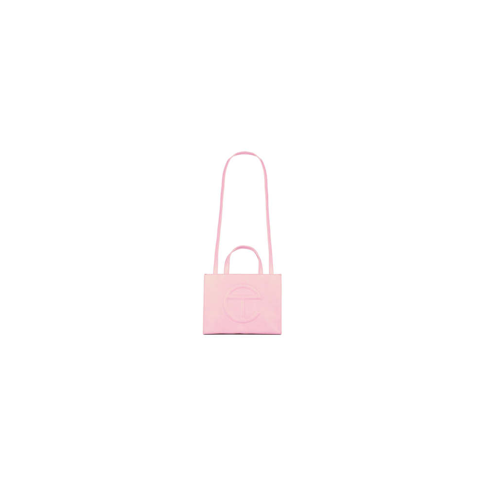 Telfar Shopping Bag Small Bubblegum Pink in Vegan Leather with Silver-tone  - US