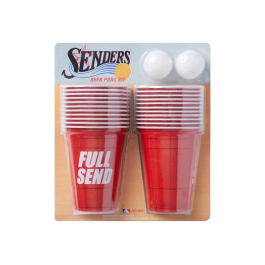 Full Send Senders Beer Pong Kit Red