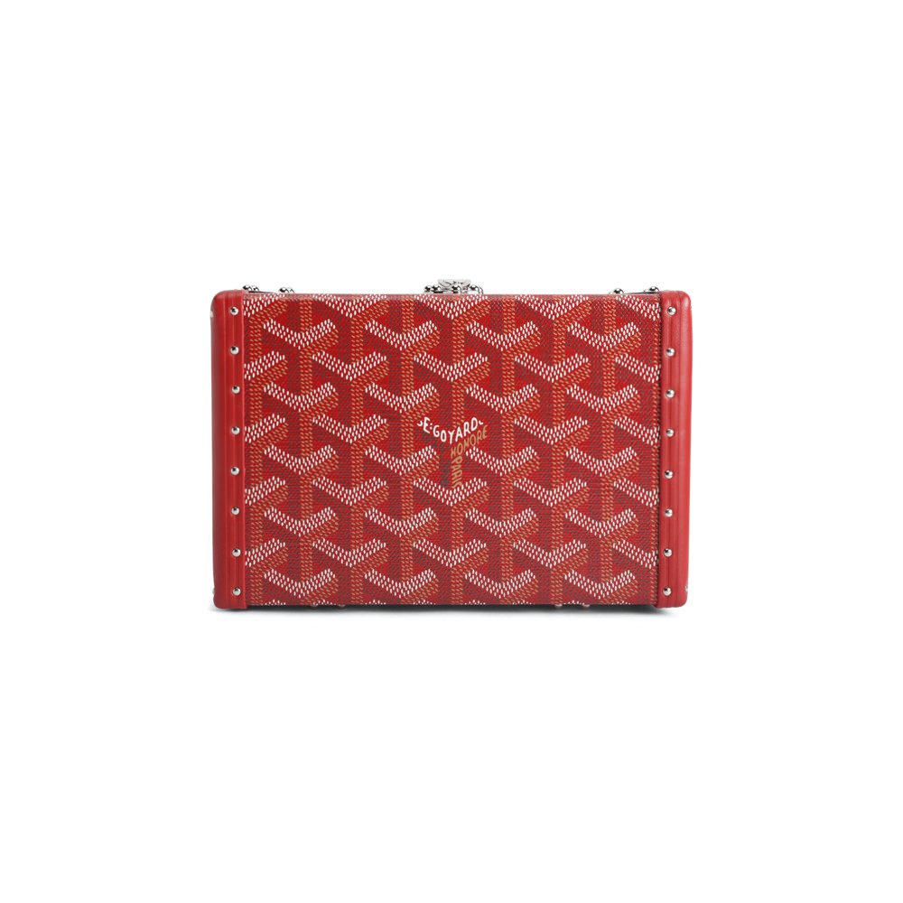 Goyard Senat Pouch Goyardine Mini Black in Coated Canvas with Silver-tone -  US